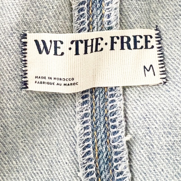 Free People High Roller Denim Overalls Size Medium - Picture 4 of 4